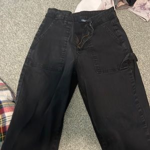black cargo pants, small